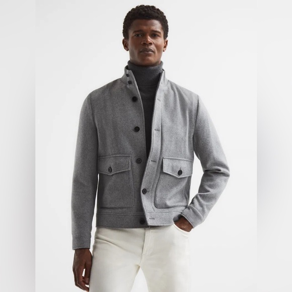 Reiss Vienna Wool Button Through Jacket - Picture 1 of 6